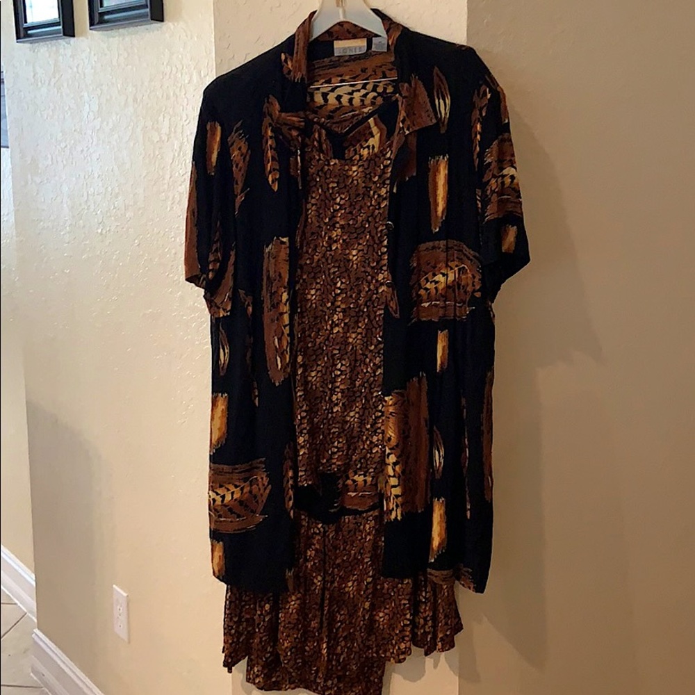 3 piece outfit with built in camisole
